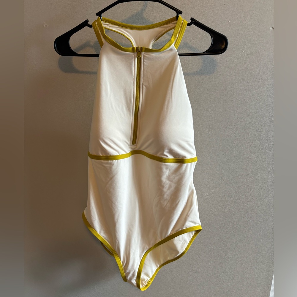 CALIA Women’s One piece halter razor back swimsuit